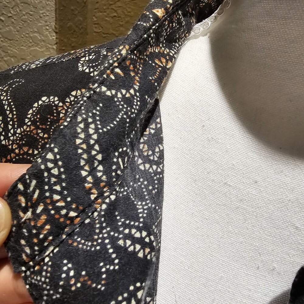 Tori Richard Men's XL Acid Black Paisley Short Sleeve Psycho Classy Hawaiian - Picture 4 of 8